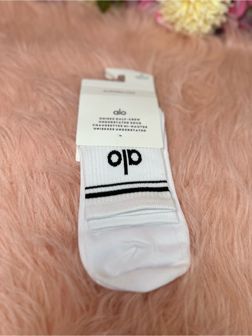Crew Socks 3-Pack - Pink, Taupe, White - Picture 2 of 4